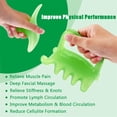 thumbnail image 3 of Topboutique Handheld Massager,Fascia Massage Tool,Neck Shoulder Back Massager,Resin Double Push Massager,Scraping Massage Tool Gua Sha Tools,Stress Relief Relax Body Massage Tool,Green, 3 of 7