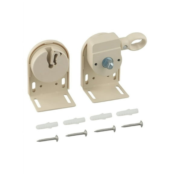 1 Pair Sunshade Shade Replacement Parts, Mounting Brackets Enhanced Beige Black