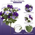 thumbnail image 2 of Clearance Artificial flowers under $1,Artificial 7 Pronged Morning Glories Artificial Flower Morning Glories And Outdoor Living Room Decoration Inserts, 2 of 9