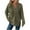 Army Green Sweatshirts for women _l, variant on safuny Hoodies for Women Waffle Knit V Neck Sweatershirt Button Down Drawstring Hooded Pullover Solid Color Tops for Fall Army Green _l L