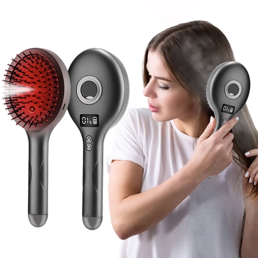 HQX Laser Scalp Massager Comb, Red Blue Light Therapy, Hair Growth