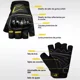 thumbnail image 5 of Guantes Protectores De Motocicleta Medio Dedo Moto De Kusek, 5 of 8