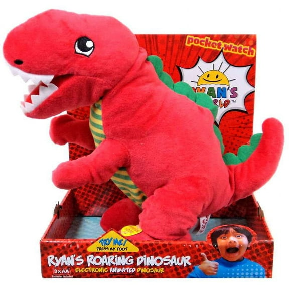 Ryan's World Ryan's Roaring Dinosaur Plush Figure (T-Rex)
