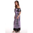 thumbnail image 2 of Riviera Sun Rayon Crepe Tie Dye Maxi Dress 21894-MAV-3X (Small, Lilac), 2 of 3