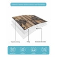 thumbnail image 5 of Farmhouse Brown Queen Size Down Alternative Comforter,Lightweight Comforter Quilt Bedding Set with Pillow Shams Rustic Wooden Historical Barn Door Plank All Seasons Bed Comforter Duvet Insert 90"x96", 5 of 7