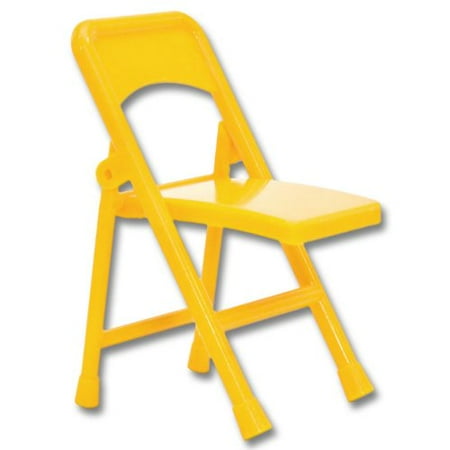 yellowing plastic action figures Chair Folding Toy WWE for Action Wrestling Yellow Plastic