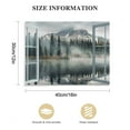 thumbnail image 2 of JRXY Window Canvas Lake Wall Art: Nature Landscape Picture Relaxing Misty Scenery Painting Foggy Mountain Artwork Living Room Bedroom Home Print Decor picture 2, 2 of 5
