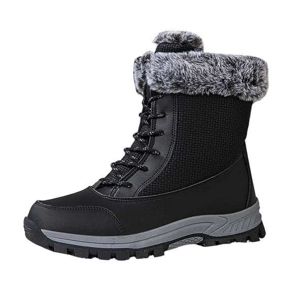Winter Outdoor Boots for Women - Thickened Warm Ski Footwear for Cold Weather Activities