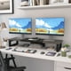 thumbnail image 2 of Soporte de doble monitor WESTREE de madera y acero para 2 monitores, 2 of 7