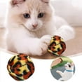thumbnail image 2 of Interactive Cat Fuzzy Leopard Print Toy - for Indoor Pet Play to Enhance Activity Chase Fun Feather Teaser - Red, 2 of 7