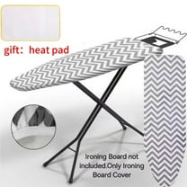 Silicone Ironing Board Cover Only , Heavy Duty Scorch and Stain Resistant Iron Pad, Thick Padding, Large and Standard Boards, Elastic Edge,54" x 14"(Ironing Board not included)