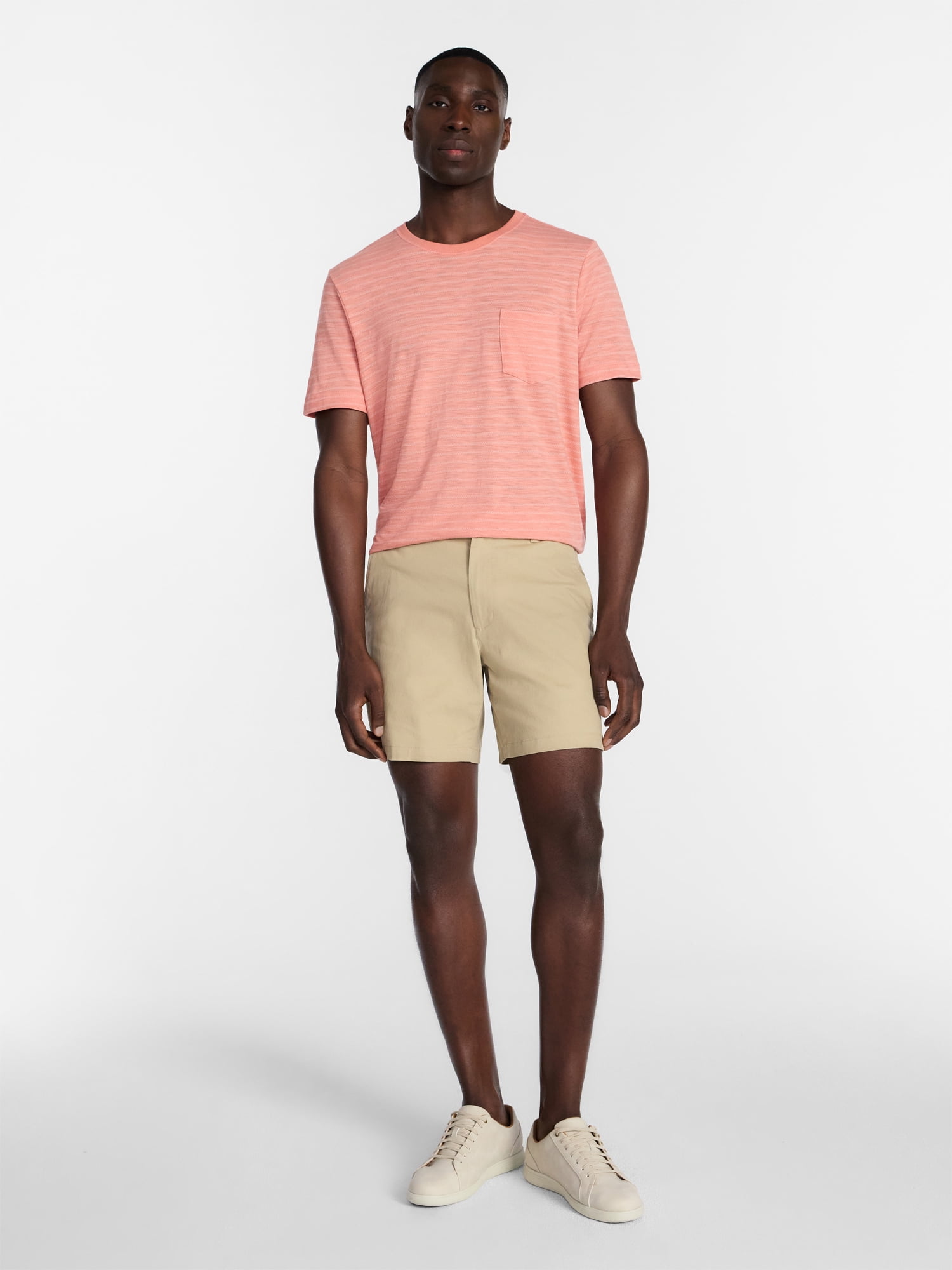 George Men's & Big Mens Classic Fit Striped Short Sleeve Crewneck T-Shirt, Sizes S-5XL