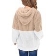 thumbnail image 2 of Niñas Fuzzy Fleece Pullover Hoodies Sudadera Casual Loose Outwear Coat con bolsillos 4-13 años Xemadio WMPH-1171-15, 2 of 7