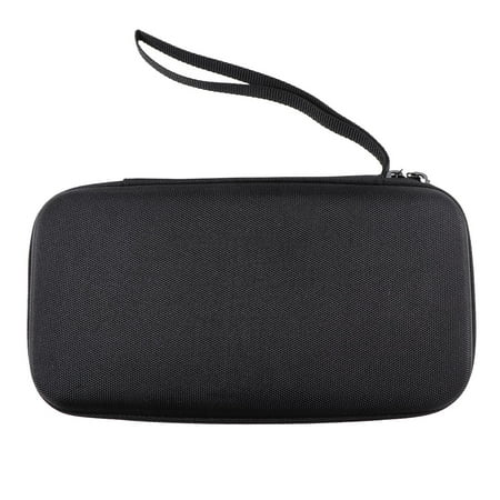 Minkissy Black Hard Travel Zipper Case with Mesh Pocket for Calculator and Small Electronics