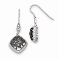 thumbnail image 1 of White Sterling Silver Earring Drop & Dangle Women'S Cubic Zirconia CZ Clear 41 mm 19, 1 of 2