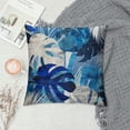 thumbnail image 2 of Acheng Short Plush Pillowcase Palm Leaves with Lush Branches and Leaves Tropical Jungle Palm Leaves with Charming Colors White, 2 of 5