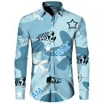 thumbnail image 1 of Camisa estampada para hombre, camisa deportiva para exteriores de manga larga, transpirable, holgada, ropa para hombre, top informal de otoño para hombre, 1 of 6