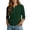 Blackish Green, variant on Henley Tops for Women, Yigetop Women's Solid Color 3/4 Sleeves Blouse Tops Henley V Neck Button Down Shirts Business Casual Outfit V Neck 3/4 Sleeve Tops for Women Beige L