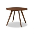 thumbnail image 3 of Baxton Studio Rika Mid-Century Modern Transitional Light Beige Fabric Upholstered and Walnut Brown Finished Wood 5-Piece Dining Set, 3 of 5