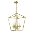 thumbnail image 6 of 16 in. 6-Light Wide Vintage Gold Lantern Chandelier, 6 of 10
