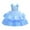 Sky Blue, variant on HBFAGFB Formal Dress Girls Fashion Children's Bow Knot Lace Mesh Skirt Wedding Dresses Sky Blue Size 130