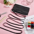 thumbnail image 4 of 50 Yards White Twisted Lip Cord Trim 0.43inch Black Twisted Rope Cord with Lip Polyester Edge Piping Trim Cord Rope Embellishment Sewing, 4 of 6