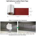 thumbnail image 3 of Leather and Vinyl Repair Tape 3x60 inch, Strong Adhesion Backing Self Adhesive Vinyl and Leather Repair Kit for Car Seat, Couch, Furniture, Jacket. Bonded Leather Repair Roll, 3 of 10