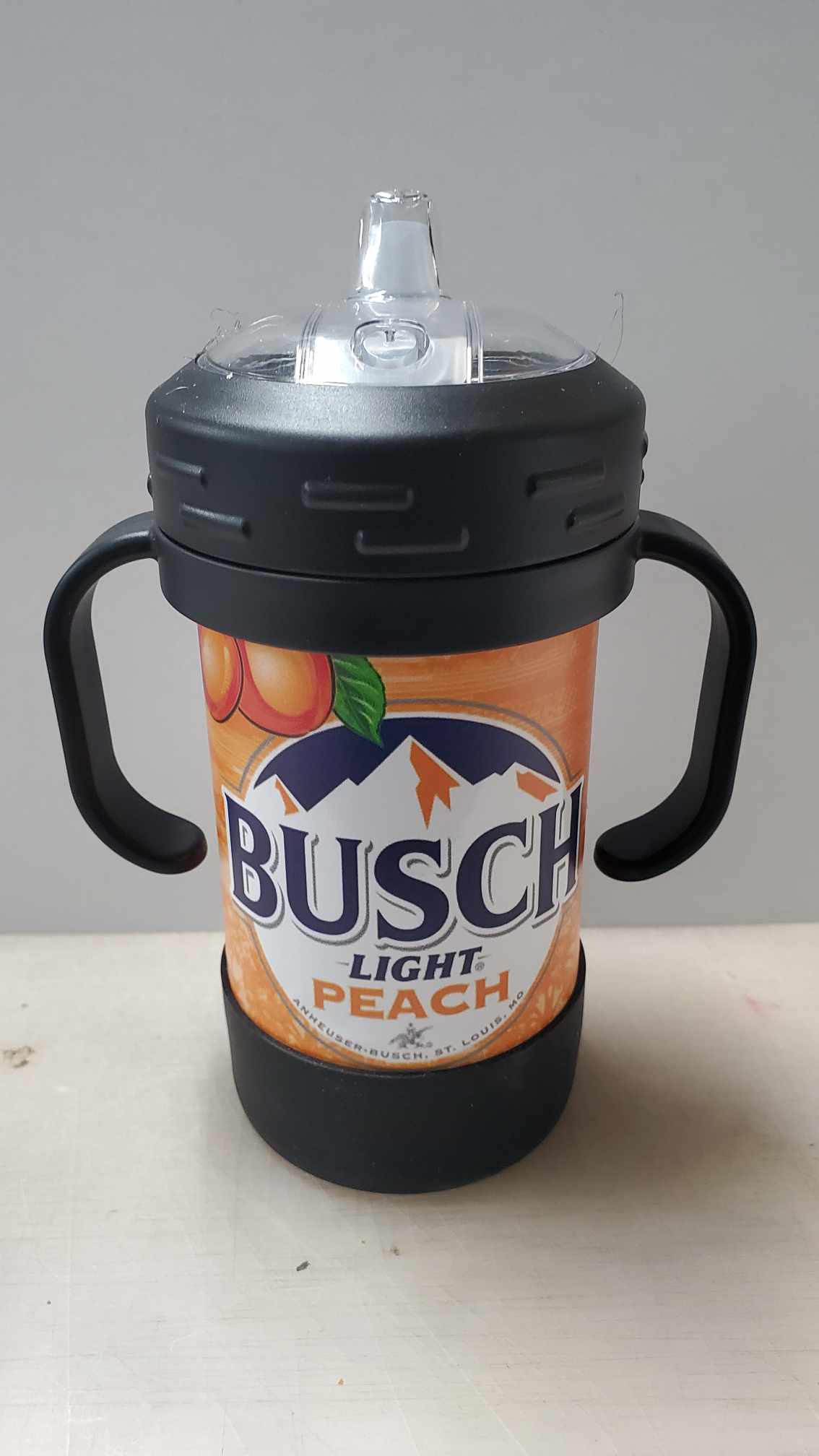 Beer Can Sippy Cup, Beer Inspired Sippy Cup with Handle BPA Free, Holds 10oz