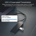 thumbnail image 4 of USB 3.0 Hub 4-Port USB Hub USB Splitter USB Expander for Laptops Flash Drive HDD, 4 of 8