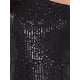 thumbnail image 5 of INSPIRE CHIC Vestido de cóctel de lentejuelas para mujer Maxi de un solo hombro estilo sirena para prom, noche de bodas, color negro, 5 of 6