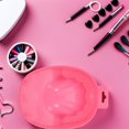 thumbnail image 1 of COMPUKAS 4 Pcs Bols de Manucure Roses en Plastique pour Soin des Ongles Professionnel et Domestique, 1 of 7
