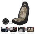 thumbnail image 6 of XYZCANDO Hummingbirds Front Car Seat Cover Comfortable Camo Forest Automobile Front Seat Covers Stretch Polyester Fabric Cover Easy to Install and Clean for Cars SUV Sedans, 6 of 7