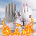 thumbnail image 4 of Fiudx Artículos en oferta con ofertas flash Guantes de esquí de invierno para hombre y mujer, para ciclismo, para exteriores, resistentes al viento y de forro polar, gruesos, cálidos, impermeables, a, 4 of 5