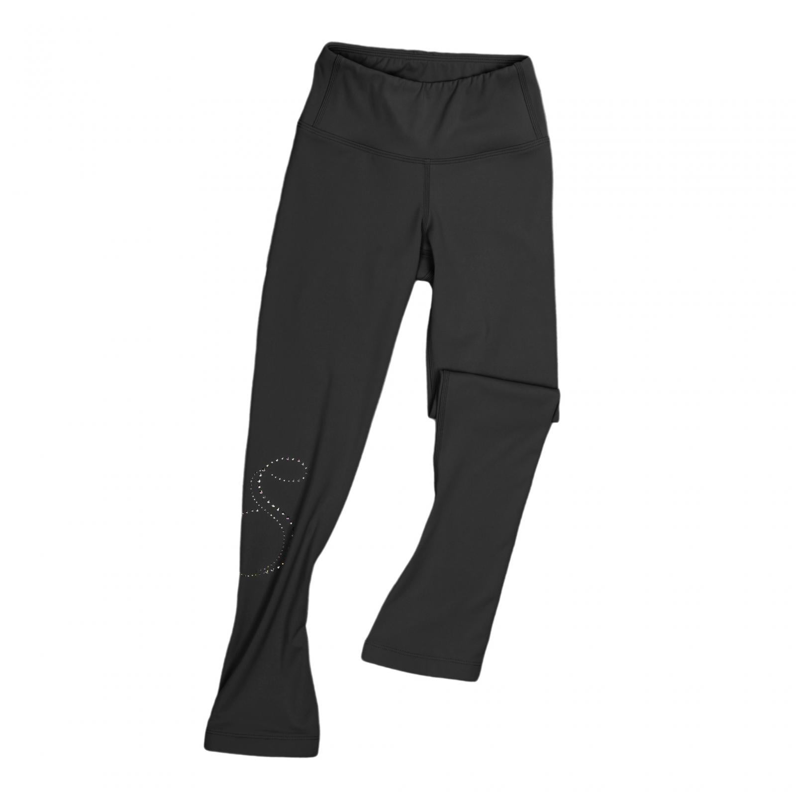 Leggings De Patinaje Artístico Para Niña - Forro Polar, Estampado Estrellas, Tallas 6-16 Años