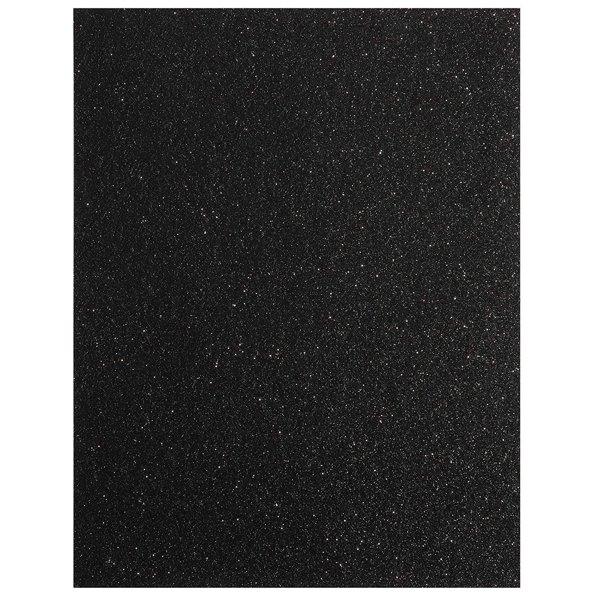 24 Pack Glitter Cardstock 11 X 8 5 Inches Black Sparkly Single Sided 
