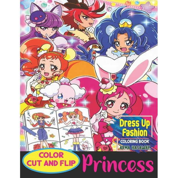 Hasaway Anime Corner Princess Dress Up Fashion Coloring Book Color Cut Play And Fun Paper Doll