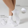 thumbnail image 5 of 6 Pairs Women's Running Ankle Socks Athletic Sport Socks Cushioned, 5 of 6