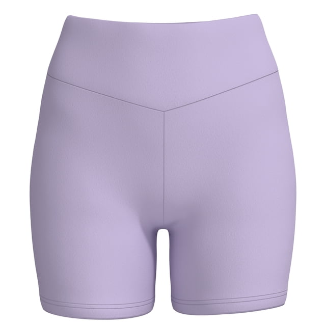 Short Deportivo Athletic Works Cintura alta, Lila Talla ECH