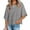 Dark Gray, variant on Summer Oversize Women Solid Color Half Sleeve Loose Shirt Tee Casual Tops