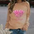 thumbnail image 2 of Nmnitkp Breast Cancer Awareness Sweatshirt Women In October We Wear Breast Cancer Print Breast Cancer Survivor Sweatshirt & Soft and Comfortable Breast Cancer Hoodie, 2 of 4
