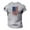 Grey, variant on Charmgo Mens T-shirts Clearance, Summer Men's Casual US Flag Print Fitness 3D Printed Short Sleeve T Shirt Golf Shirts for Men, Polo Shirts for Men Green L