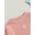 thumbnail image 5 of PaerPade Kids Baby Girls Sweater 3 6 9 12 18 24 Months 2T 3T 4T 5T Flower Print Winter Fall Warm Knit Sweater, 5 of 8