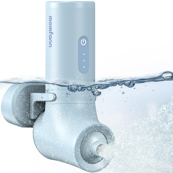 Bath Jet Spa MOMFANN portátil inalámbrico con velocidad de 3 niveles, azul