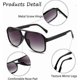 thumbnail image 3 of Retro Polarised Sunglasses for Women Men Oversized Vintage 70s Pilot Sunglasses Large Frame Classic Double Bridge Retro Glasses Anti UV400, 3 of 5