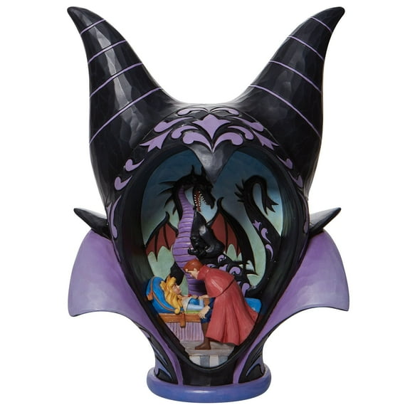 Enesco Disney Traditions Maleficent Headdress Scene Figurine