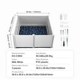 thumbnail image 6 of KFFKFF Puppy Birthing Pen, 59.8 x 59.8 x 24.0in, Suitable for Dogs and Puppies, Includes Rails and a Washable Pee Pad, Ideal for Large Breed Dogs, Color: White, 6 of 9