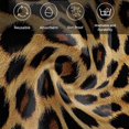 thumbnail image 5 of Leopard Print Cloth Napkins, Brown Yellow Retro Animal Fur Pattern Washable and Reusable Dinner Napkins Set of 6, Table Napkin for Kitchen Party Birthday Wedding Hotel Housewarming 20"x20", 5 of 8