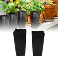 thumbnail image 4 of Deep Nursery Tree Pot, Easy Cultivation Tall Seedling Plant Container Plastic 20pcs Save Water With Drainage Holes For Yard For Vegetables 20pcs, 4 of 8