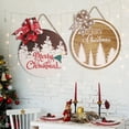 thumbnail image 3 of Letrero navideño de madera para puerta delantera, decoración colgante para puerta delantera, vacaciones de Navidad, Año Nuevo, hogar, porche, 3 of 5
