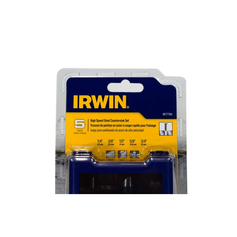 Irwin 1877793 Metal Countersink 5 Piece Set - Walmart.com